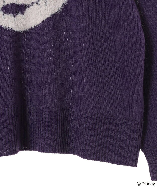 Green Parks ナイトメア／フェイスジャガードニットプルオーバー Purple