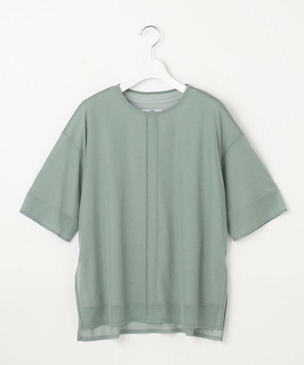 J.PRESS LADIES L 【WEB限定】シアーレイヤード ツイン カットソー 【WEB限定】ミストグリーン系