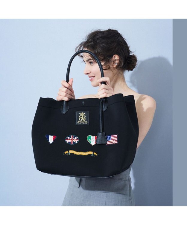 A.D.M.J. 【魔法の様に軽い】マジックライト/フラッグワッペントート25cm ネグロ