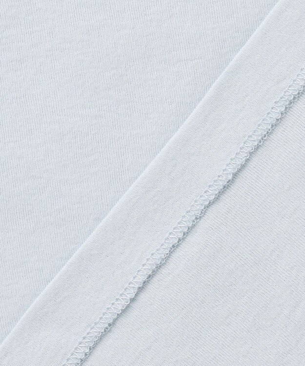 自由区 S レイヤリングシアーインナー カットソー サックスブルー