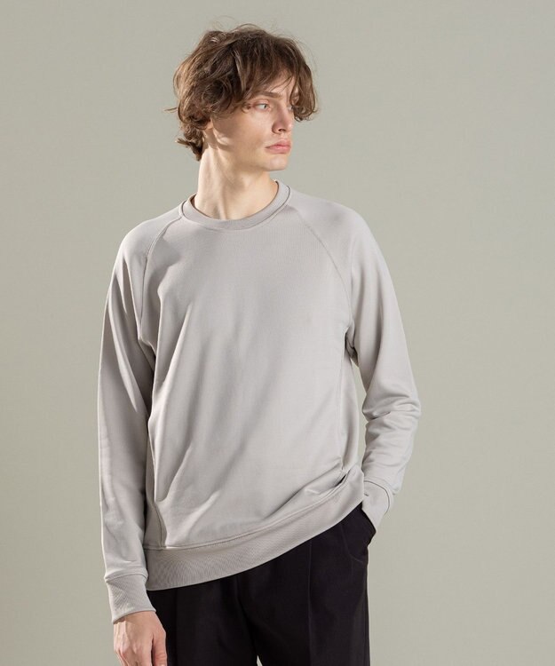 JOSEPH HOMME コットンナイロンテリー　クルーネックスウェット ベージュ系