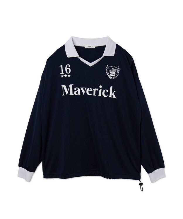 WEGO ドロストゲームロゴT（LS） ネイビー