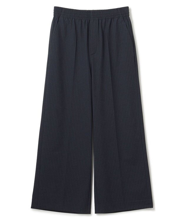 UNFILO 【新色追加】イージーワイドパンツ ネイビーストライプ