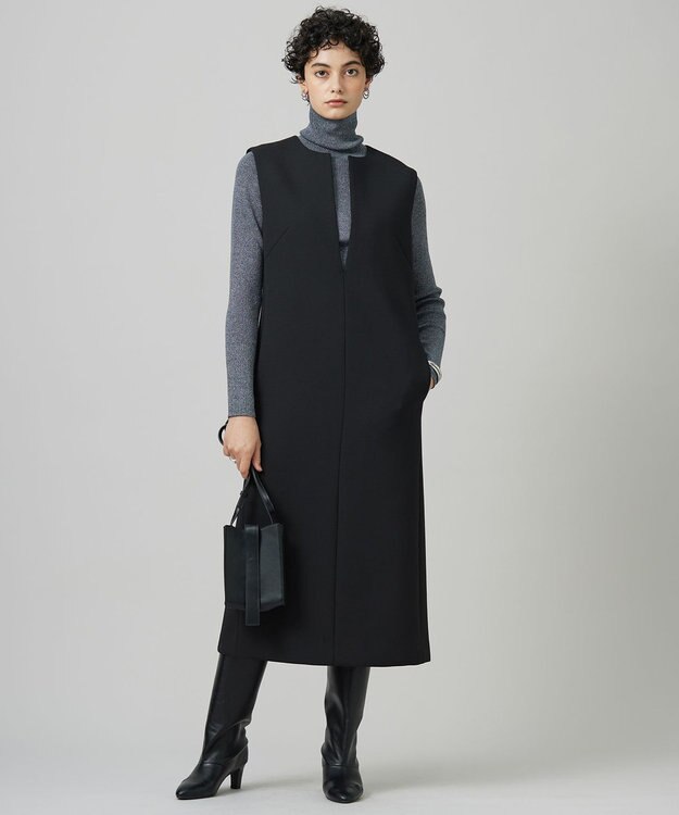 ICB 【CLASSY.1月号掲載・新色追加・洗える】エクストラファインメリノ タートルネックプルオーバー グレーラメ系