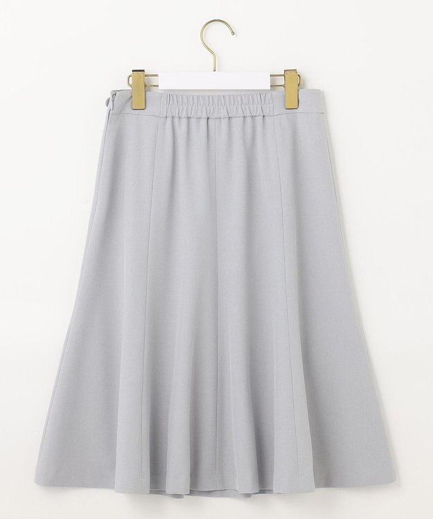 ANY SIS 【WEB・一部店舗限定】リネンライクポリエステル スカート ブルーグレー