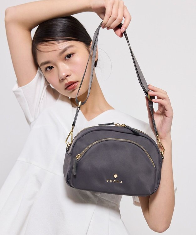 TOCCA LUNAE NYLON BAG ショルダーバッグ [新色]ライトグレー系