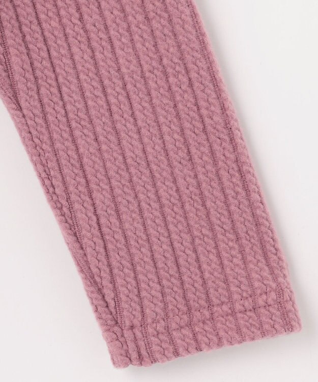 ANY KIDS 表起毛 レースアップ チュニック ピンク