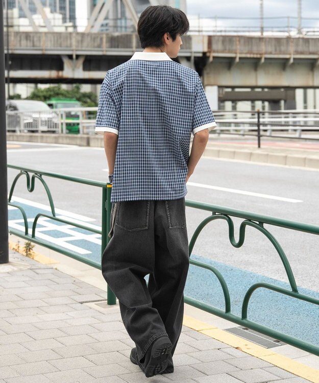 WEGO 【ユニセックス着用ITEM】チェックゲームシャツ ブルーチェック1