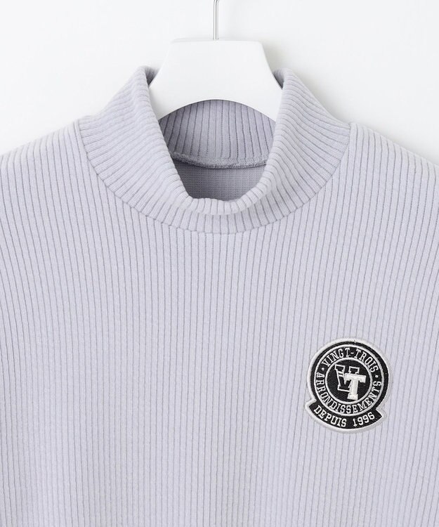 23区GOLF 【MEN】冬の暖かトップス！グランサーモリブ モックネック ライトグレー系