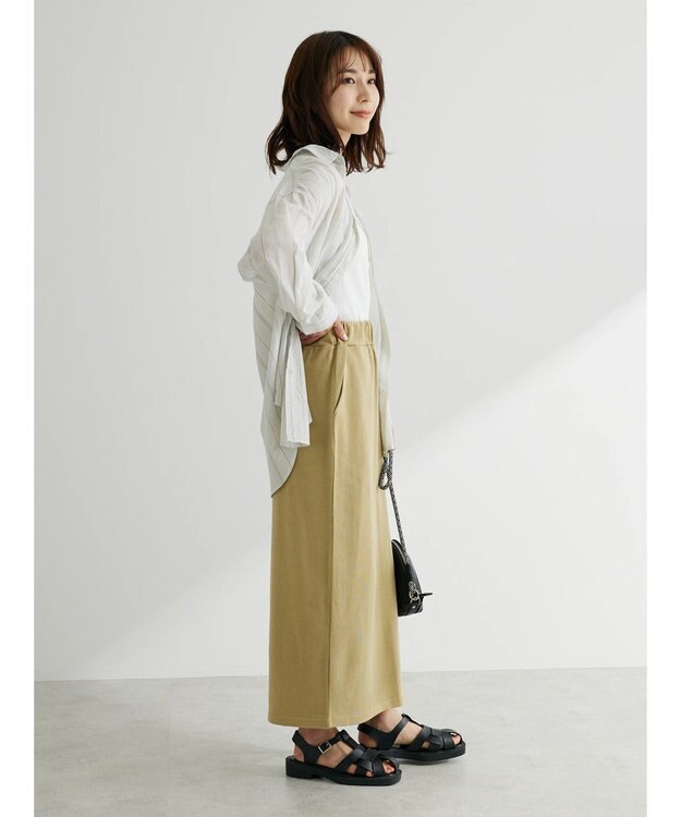 Green Parks ・Ｄｏｕｂｌｅ　Ｆｌａｇｓ　１０ｏｚナロースカート Beige