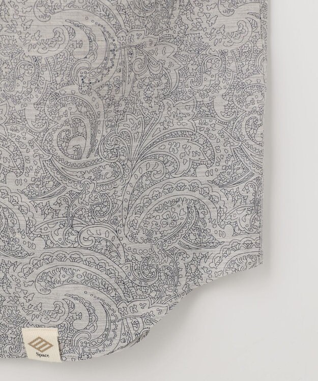 JOSEPH ABBOUD MOUNTAIN 【SPACE／UNISEX】オーバーペイズリー シャツ グレー系6