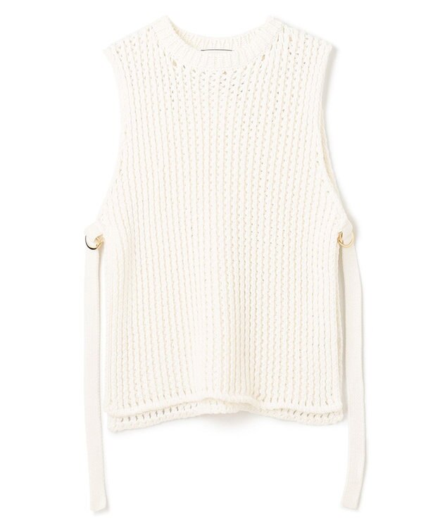 BEIGE， 【S-size】MALLOW / ニットベスト Ecru