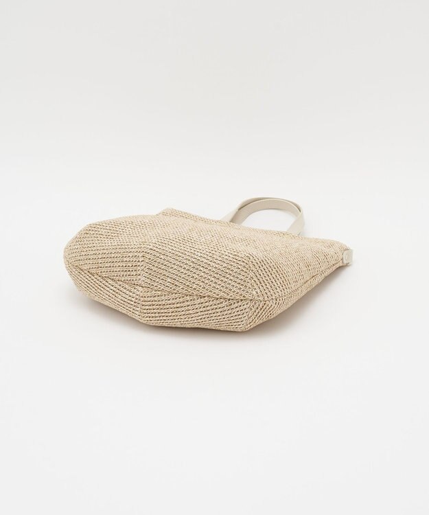 russet スリム2WAYトートバッグ <ナイロンラフィア>(CE-1717-WEB) Ivory