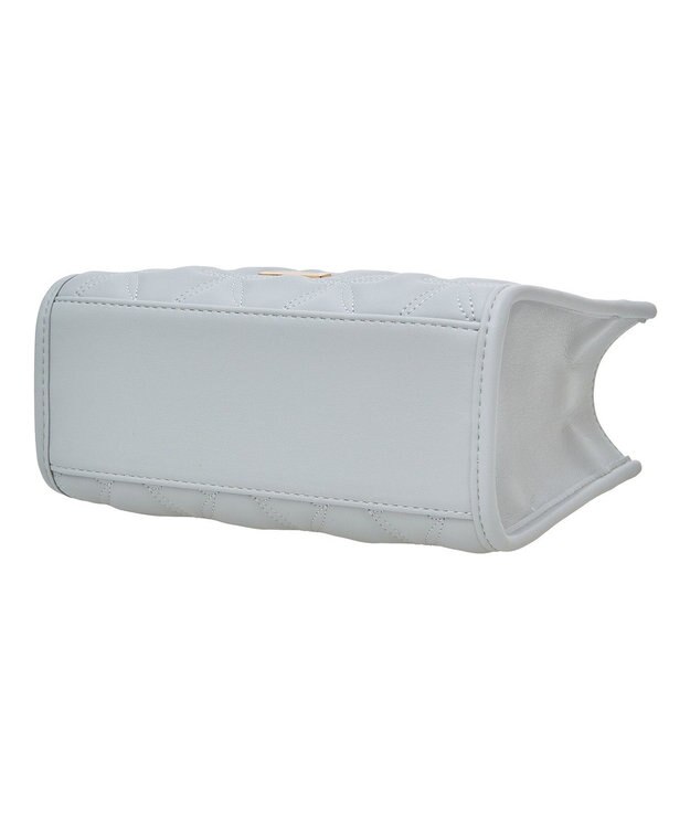 Maison de FLEUR EC限定スカーフ付リボンキルティングバッグ Grayish Blue