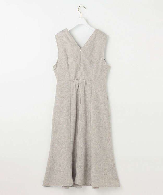 ANY SIS 【洗える】ツイーディマーメイド ジャンパースカート アイボリー