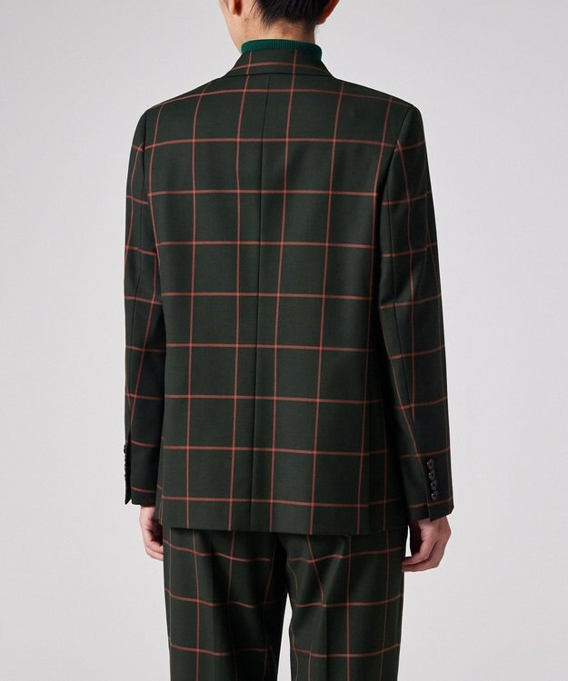 Paul Smith ウィンドウペーン シングルジャケット カーキ