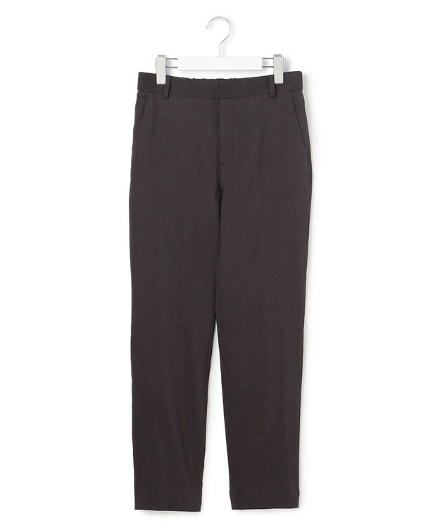 23区 【先行予約/CanCam掲載】リネンレーヨンストレッチ テーパード パンツ ダークブラウン系