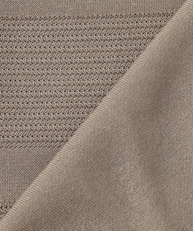 ICB 【洗える】 レースパターン ニット クリームブラウン系