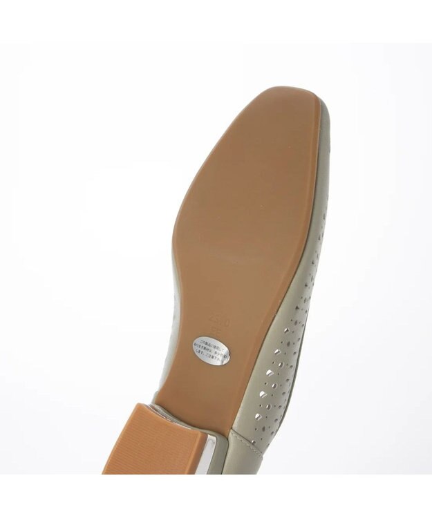 Riz raffinee <Riz raffinee>カットワークフラットパンプス ライトグリーン