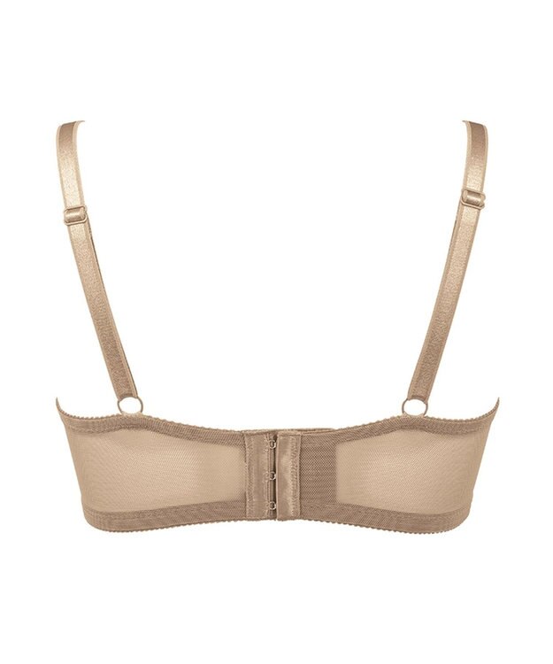 BRADELIS New York 【BRADELIS FIT  / 響きにくいシームレスタイプ】シームレスカップモールドブラ シンプルな薄手カップで軽い着け心地 モカベージュ