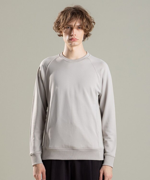 JOSEPH HOMME コットンナイロンテリー　クルーネックスウェット ベージュ系