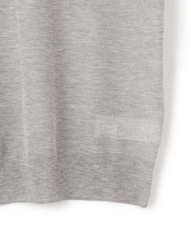 ICB 【洗える】ヴィスコースシアー ハイネックプルオーバー ライトグレー系