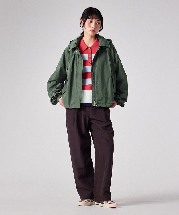 Paul Smith Paul Smith Loves Barbour Broomhill ポリエステルジャケット カーキ