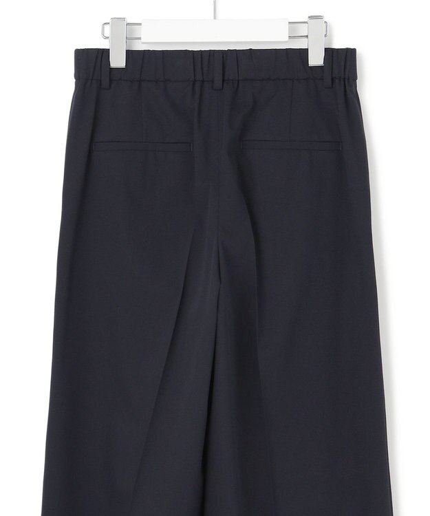 23区 S 【洗える】クリアストレッチ ワイドパンツ ネイビー系