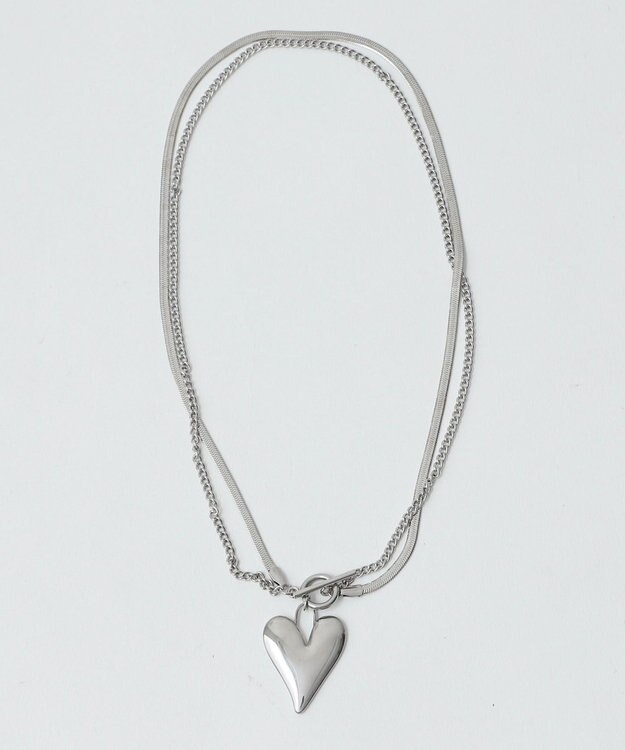 WEGO Lハートモチーフ2連ネックレス 柄1