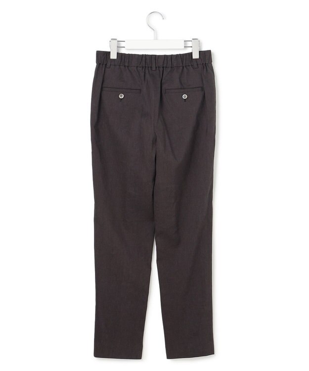 23区 【先行予約/CanCam掲載】リネンレーヨンストレッチ テーパード パンツ ダークブラウン系