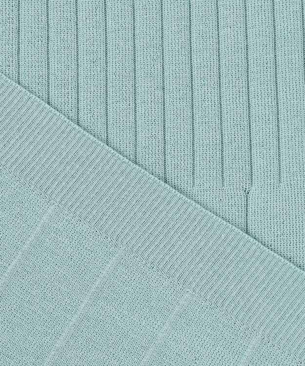 自由区 【洗える・XSサイズあり】ハイツイストコットンアセテート カーディガン ミント系