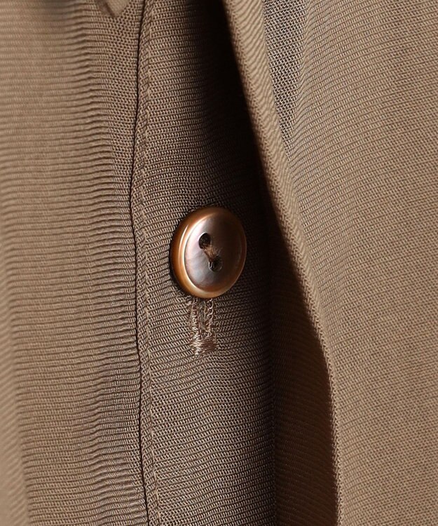 23区 S 【GOLD LABEL】トリアセテートオーガンジー プリーツワンピース ブラウン系