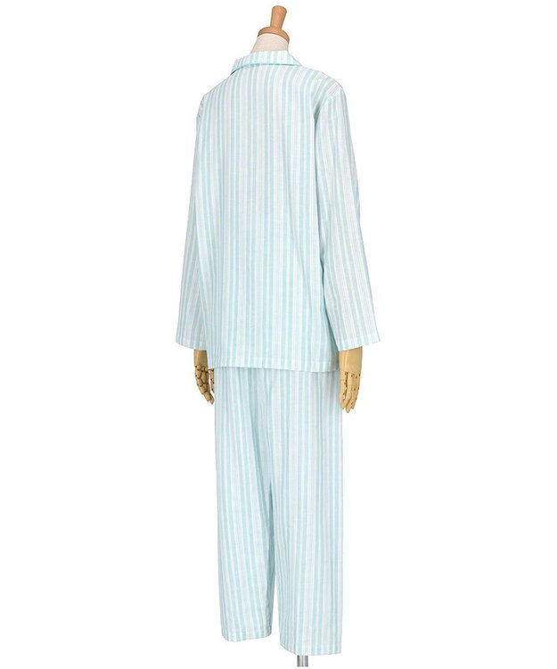 Wing パジャマ 長袖 長ズボン 綿100%(本体) 二重ガーゼ レディース EP8070 ウイング／ワコール メロン