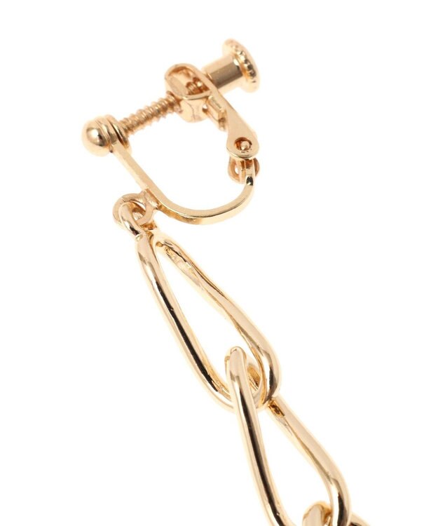 AMERICAN HOLIC チェーンモチーフイヤリング Gold