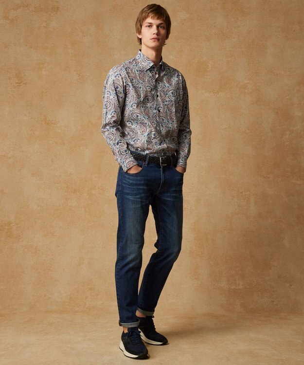 JOSEPH ABBOUD 【サスティナブル/岡山産デニム】オゾンハイパワーデニム パンツ ネイビー系