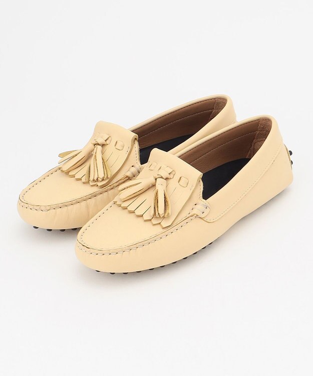 23区 PELLICO SUNNY タッセル付き ローファー ライトイエロー系