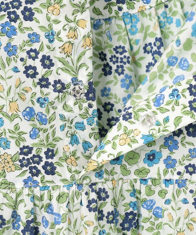 J.PRESS LADIES L 【洗える】Liberty Lilibet＆Hannah Rose スタンドカラー ブラウス イエロー系5