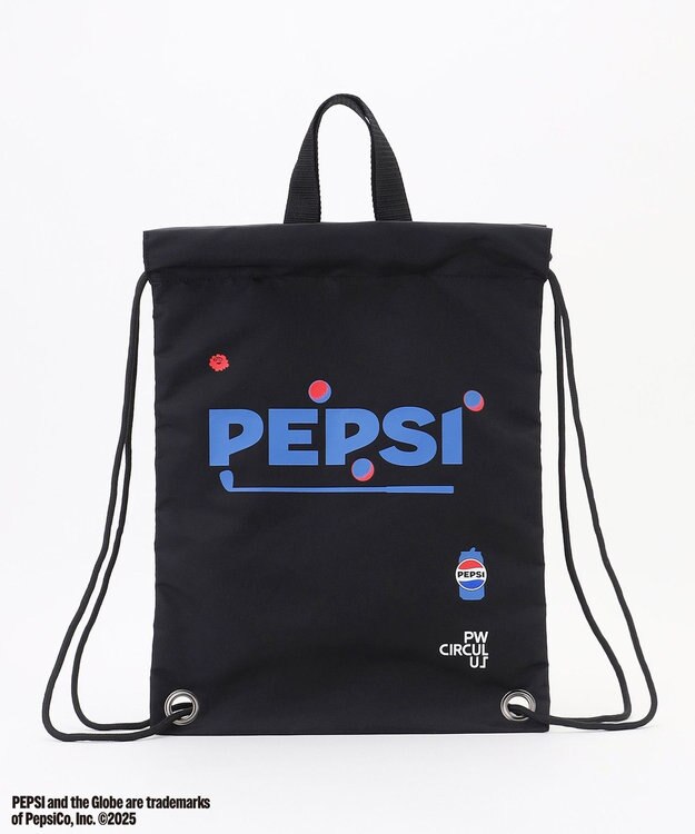 PW CIRCULUS 〈Pepsiコラボ〉【UNISEX】オリジナルナップサック ブラック系