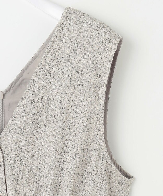 ANY SIS 【洗える】ツイーディマーメイド ジャンパースカート アイボリー