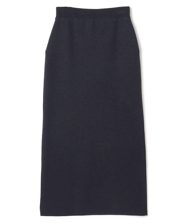 UNFILO 【MAG×スタイリストコラボ】イージーケアシャツ×ラメIラインスカート サックス×ネイビー