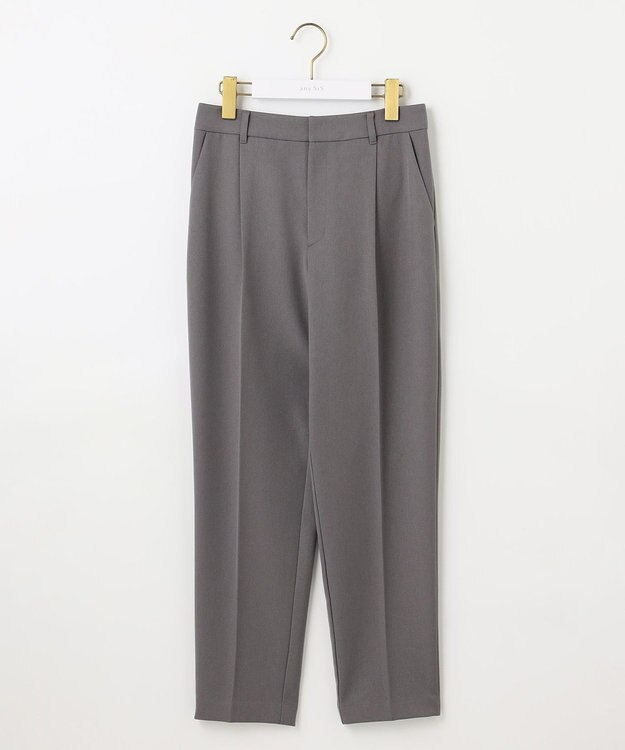 ANY SIS L 【セットアップ対応】ビューティーツイルストレッチ テーパードパンツ モカグレー