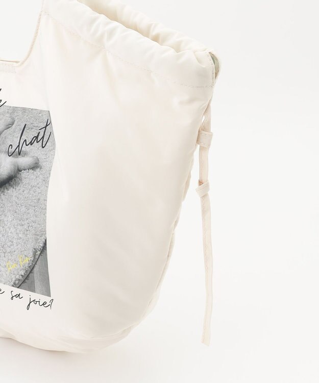 ANY SIS 【貴島明日香さんコラボ】キャットラウンド トートバッグ アイボリー