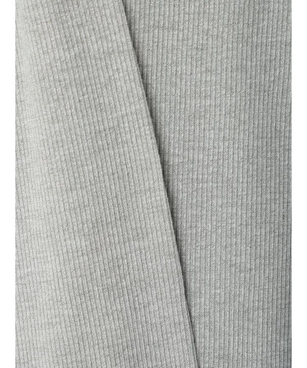 earth music&ecology ラメテレコハイネックプルオーバー Gray