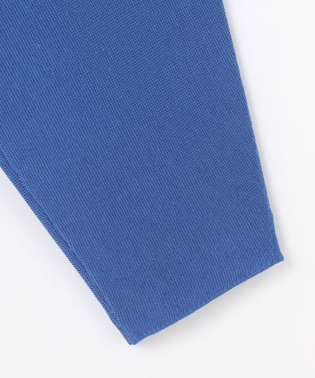 自由区 【洗える】ドライコットンハイゲージニット カーディガン ブルー