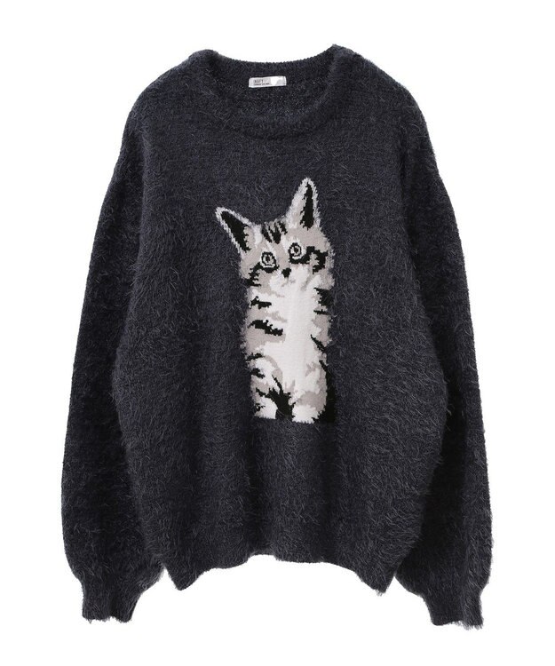 CRAFT STANDARD BOUTIQUE アニマルシャギーニットプルオーバー Ivory