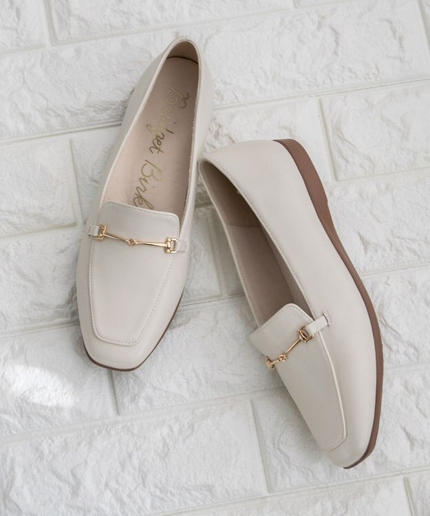 Bridget Birkin 【Bridget Birkin】シンプルビットソフトローファー アイボリー