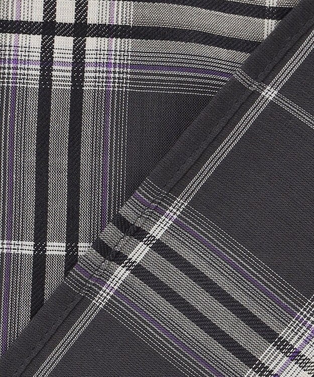 J.PRESS LADIES 【WEB限定カラーあり・洗える】SOFT SHEER チェック ロング シャツ スレートチェック系