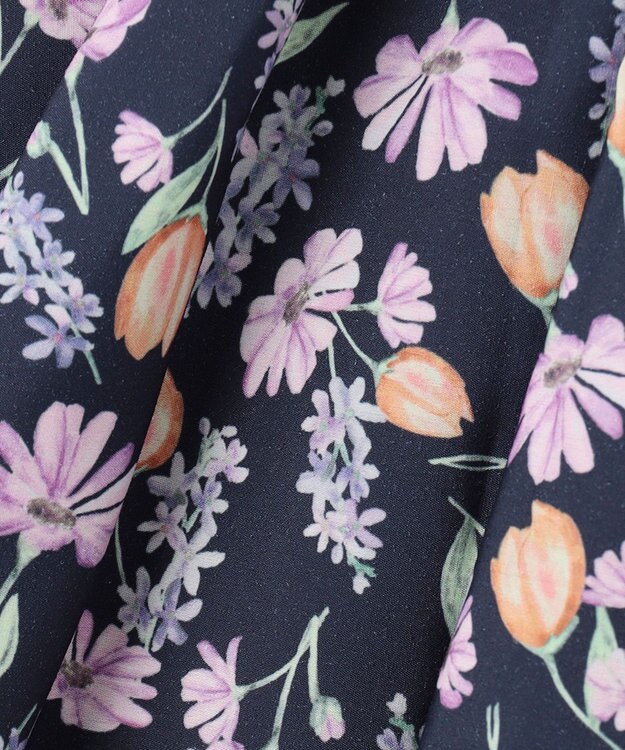 ANY KIDS 花柄 スカパン ネイビー系花柄