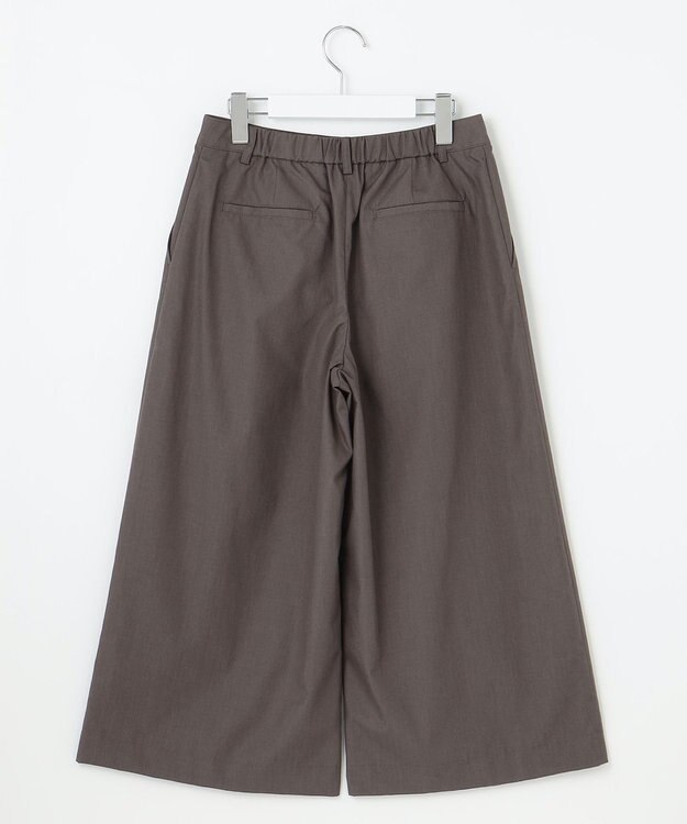 J.PRESS LADIES S 【洗える】ソフトシャンブレー ワイド パンツ スレート系