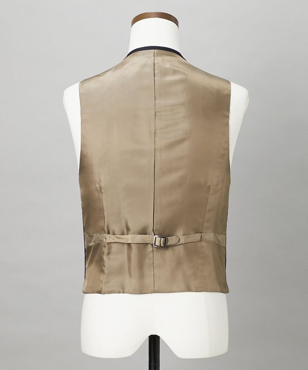 GOTAIRIKU 【山栄毛織】レトロテック 3ピーススーツ ネイビー系4